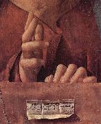 Antonello da Messina Salvator mundi oil painting artist